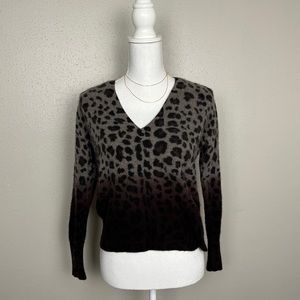 360 Cashmere Animal Print Sweater